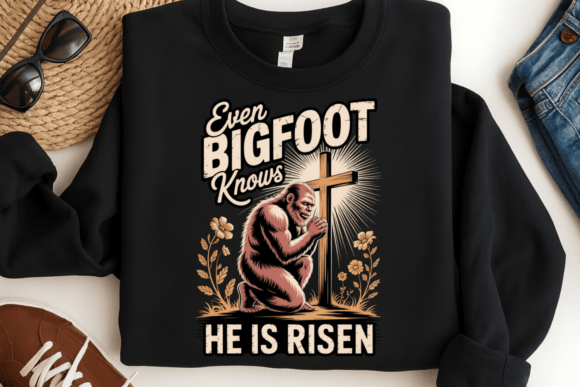 Bigfoot Easter Christian PNG