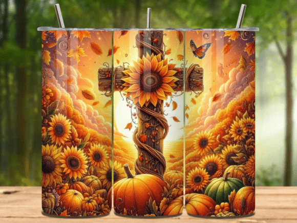 Christian Cross 20oz Tumbler Wrap V.2 for Tumbler Wraps