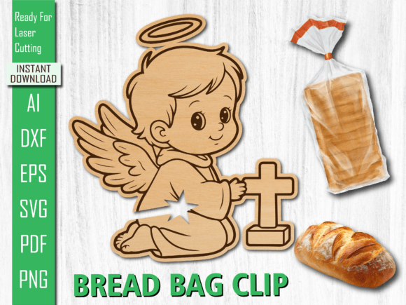 Christian Cupid Cross Laser Bread Clip — Other Art Amp