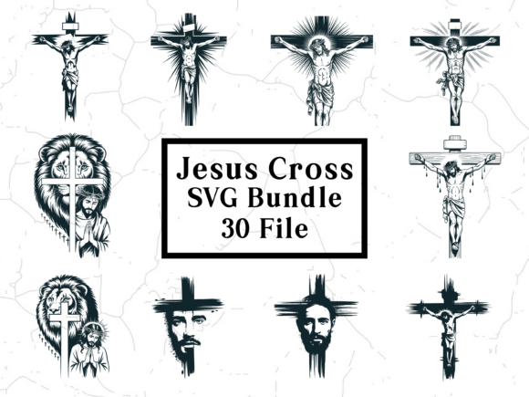 Christian Jesus Cross SVG Bundle File