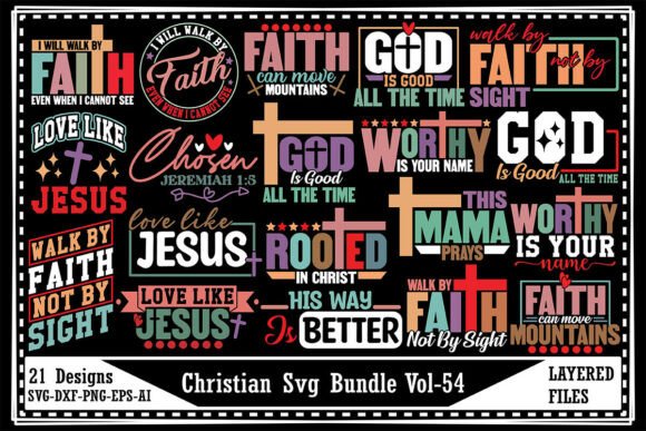 Christian Svg Bundle Vol-54 for Crafts