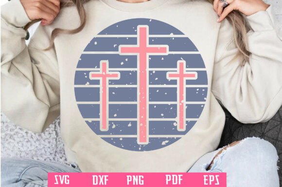 Cross Summer PNG, Christian Retro SVG for Crafts