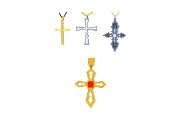 Different Cross Pendants Celebrating Chr Icons