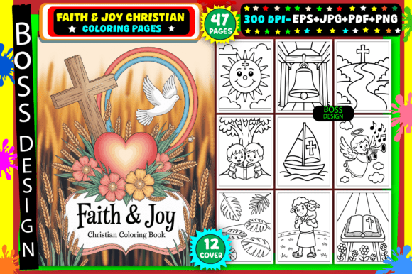 Faith Joy Christian Coloring Pages & Coloring Pages Amp
