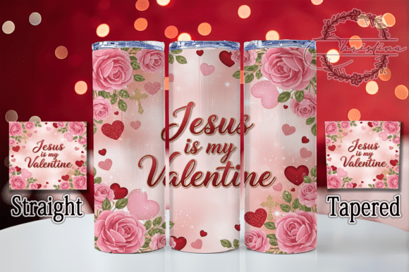 Faithful Jesus Valentine Tumbler Wraps