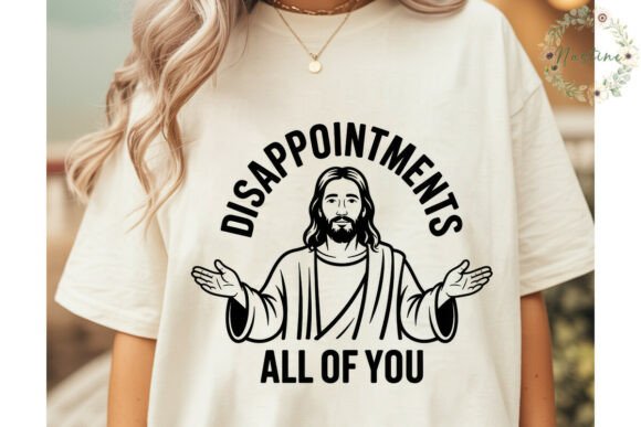 Funny Jesus Disappointments Digital Down Illustrations