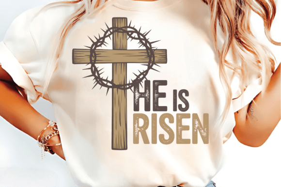 He is Risen Jesus Christian SVG PNG