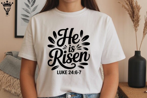 He is Risen SVG Luke 24 6-7 Faith for Crafts