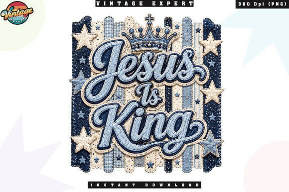 Jesus is King Christian Crown PNG — Illustrations