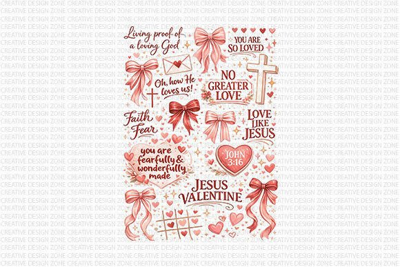 Jesus Valentine Christian PNG Illustrations