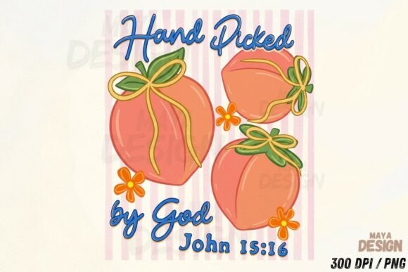 Just Peachy Summer Jesus Fruit PNG Illustrations