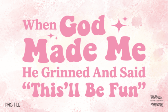 When God Made Me, Christian, Faith PNG for Crafts